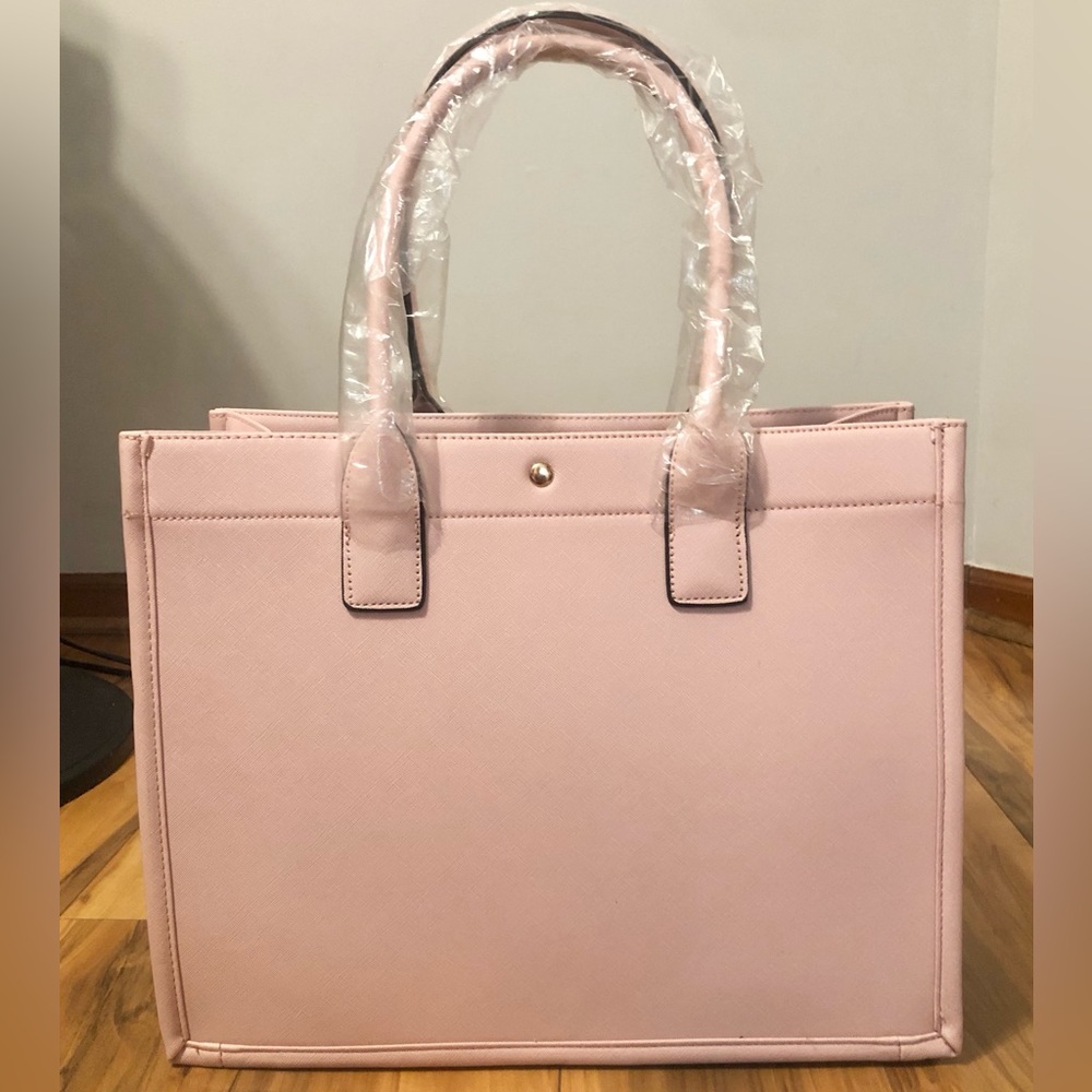 🌹🍃New Marilyn Monroe 3-Piece Pale Pink Leather Large Tote, Satchel & Clutch Set - Picture 5 of 13
